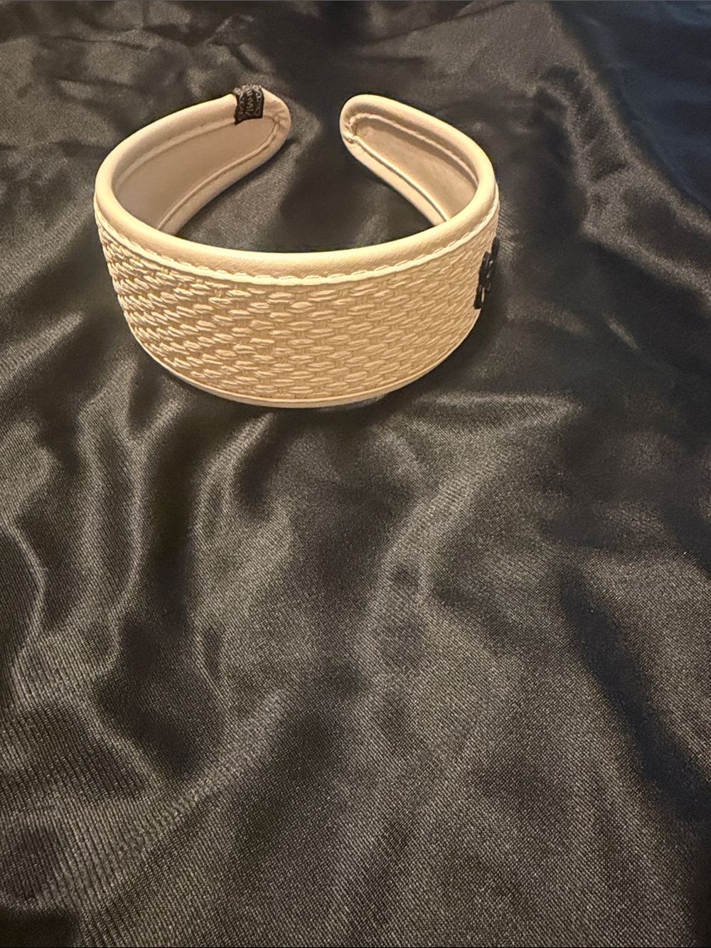 Beige Woven Wide Headband - Women's Accessory